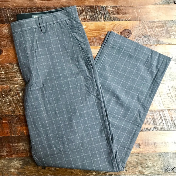Banana Republic Other - Banana Republic Charcoal Gray Flat Front Pants